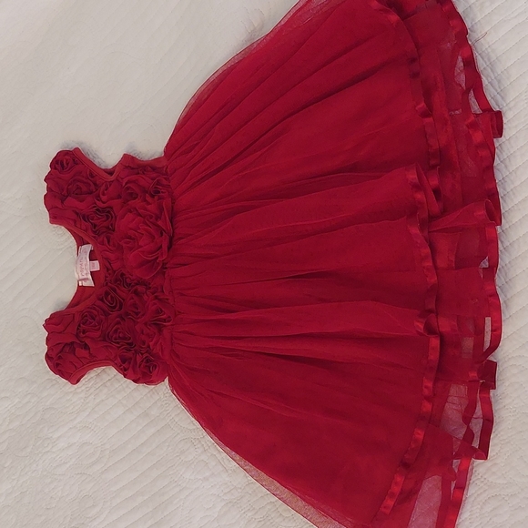 Popatu Red Rosette Dress - Picture 2 of 5